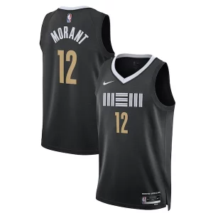 Ja Morant Memphis Grizzlies Nike Unisex 2023/24 Swingman Jersey Black Chic City Edition Ideal for Collectors
