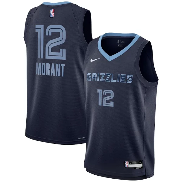 Ja Morant Memphis Grizzlies Nike Youth Eye - catching Swingman Jersey Icon Edition Navy for Basketball Enthusiasts
