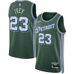 Jaden Ivey Detroit Pistons Nike 2022/23 Swingman Jersey City Edition Green Premium Great for Fans