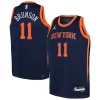 Jalen Brunson New Trendy York Knicks Jordan Brand Youth Swingman Jersey Statement Edition Navy for Basketball Enthusiasts