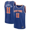 Jalen Brunson New York Stylish Knicks Fast Break Replica Player Jersey Icon Edition Blue Great for Fans