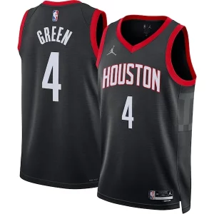 Jalen Green Houston Rockets Jordan Brand Eye - catching Unisex Swingman Jersey Statement Edition Black Ideal for Collectors