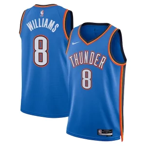 Jalen Williams Oklahoma Eye - catching City Thunder Nike Unisex Swingman Replica Jersey Icon Edition Blue Must - Have for Jerseys Lovers