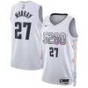 Jamal Murray Denver Nuggets Nike Unisex 2024/25 Swingman Player Jersey Fabulous City Edition White Great for Fans