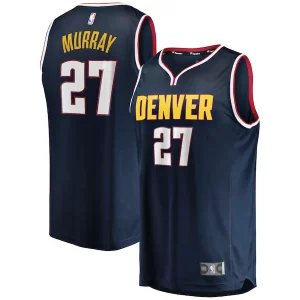 Jamal Murray Trendy Denver Nuggets 2019/20 Fast Break Replica Player Jersey Icon Edition Navy Great for Fans
