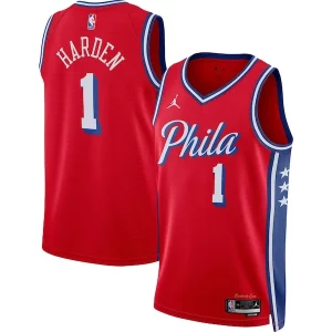 James Harden Philadelphia 76ers Jordan Brand Unisex Swingman Jersey Statement Stylish Edition Red Must - Have for Jerseys Lovers