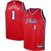 James Harden Philadelphia 76ers Jordan Brand Youth Eye - catching Swingman Jersey Statement Edition Red Great for Fans