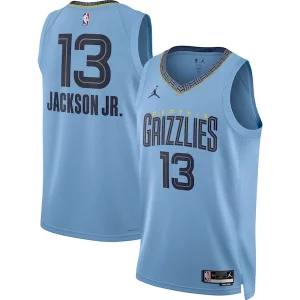 Jaren Jackson Jr. Memphis Grizzlies Jordan Brand Unisex Stylish Swingman Jersey Statement Edition Light Blue for Basketball Enthusiasts