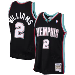 Jason Trendy Williams Memphis Grizzlies 2001/02 Hardwood Classics Swingman Jersey Black Perfect for Game Day