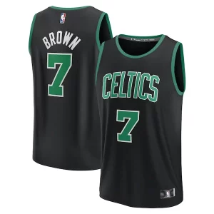 Jaylen Brown Boston Celtics Youth Fast Break Gorgeous Replica Player Jersey Statement Edition Black Ideal for Collectors