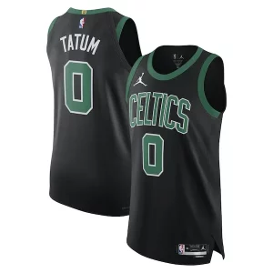 Jayson Tatum Boston Celtics Jordan Brand Authentic Player Jersey Statement Eye - catching Edition Black for Basketball Enthusiasts