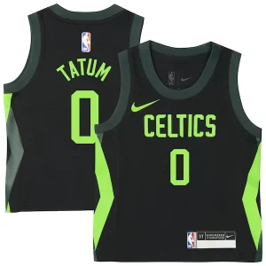 Jayson Tatum Boston Celtics Nike Toddler Eye - catching 2024/25 Swingman Player Jersey City Edition Black Perfect for Game Day