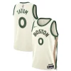 Jayson Tatum Boston Celtics Nike Unisex 2023/24 Stylish Swingman Jersey White City Edition Must - Have for Jerseys Lovers