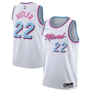 Jimmy Butler Miami Heat Nike Stylish Unisex 2024/25 Swingman Player Jersey City Edition White Perfect for Game Day