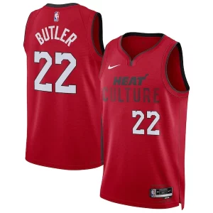 Jimmy Butler Miami Heat Nike Unisex 2024/25 Swingman Player Jersey City Edition Gorgeous Red Must - Have for Jerseys Lovers
