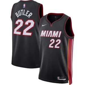 Jimmy Butler Miami Heat Nike Unisex Swingman Jersey Icon Edition Eye - catching Black Must - Have for Jerseys Lovers