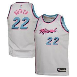 Jimmy Butler Miami Heat Nike Youth 2024/25 Swingman Player Jersey City Edition Eye - catching White for Basketball Enthusiasts