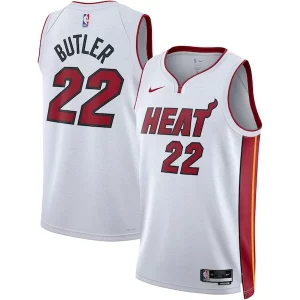 Jimmy Butler Miami Heat Premium Nike Unisex Swingman Jersey Association Edition White Must - Have for Jerseys Lovers