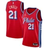 Joel Embiid Philadelphia 76ers Jordan Brand Unisex Swingman Jersey Statement Trendy Edition Red Ideal for Collectors