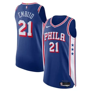 Joel Embiid Philadelphia 76ers Nike Authentic Jersey Association Unique Edition Royal Must - Have for Jerseys Lovers