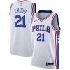 Joel Embiid Philadelphia 76ers Nike Unique Unisex Swingman Jersey Association Edition White/Royal Must - Have for Jerseys Lovers