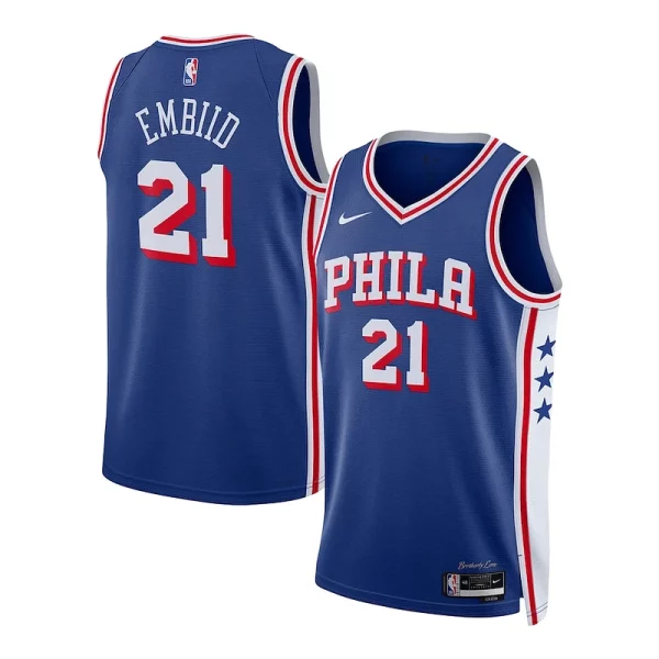 Joel Embiid Philadelphia 76ers Nike Unisex Fabulous Swingman Jersey Association Edition Royal Must - Have for Jerseys Lovers