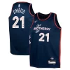 Joel Embiid Philadelphia 76ers Nike Youth Swingman Replica Elegant Jersey City Edition Navy Great for Fans