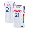 Joel Embiid Philadelphia 76ers 2024/25 Fast Unique Break Player Jersey City Edition White Perfect for Game Day