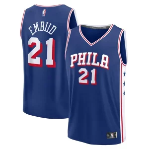 Joel Gorgeous Embiid Philadelphia 76ers Fast Break Replica Player Jersey Icon Edition Royal Ideal for Collectors