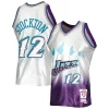 John Stockton Utah Jazz 1996/97 Hardwood Classics 75th Anniversary Unique Swingman Jersey Platinum Must - Have for Jerseys Lovers