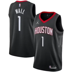 John Wall Houston Rockets Elegant Jordan Brand 2020/21 Swingman Jersey Statement Edition Black Must - Have for Jerseys Lovers