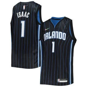 Jonathan Isaac Orlando Magic Nike Youth 2021/22 Diamond Swingman Jersey Icon Chic Edition Black Great for Fans