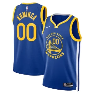 Jonathan Kuminga Golden State Warriors Nike Unisex Unique Swingman Badge Player Jersey Icon Edition Royal Must - Have for Jerseys Lovers