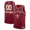 Jordan Brand Unisex 2024 NBA All Elegant Star Game Swingman Custom Jersey Crimson Ideal for Collectors
