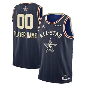 Jordan Premium Brand Unisex 2024 NBA All Star Game Swingman Custom Jersey Navy Must - Have for Jerseys Lovers