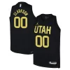 Jordan Clarkson Eye - catching Utah Jazz Jordan Brand Youth Swingman Jersey Statement Edition Black Must - Have for Jerseys Lovers
