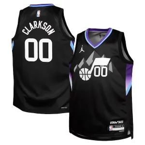 Jordan Clarkson Unique Utah Jazz Jordan Brand Youth Swingman Jersey Statement Edition Black Ideal for Collectors