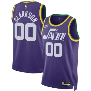 Jordan Clarkson Utah Jazz Gorgeous Nike Unisex Swingman Replica Jersey Classic Edition Purple Ideal for Collectors