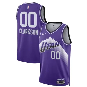 Jordan Clarkson Utah Jazz Nike Unisex 2023/24 Swingman Jersey Gorgeous Purple City Edition Great for Fans