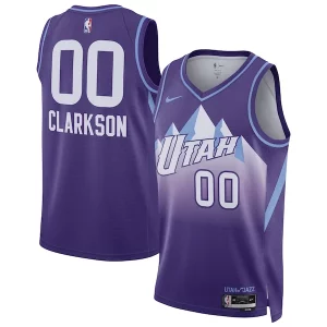 Jordan Clarkson Utah Jazz Nike Unisex 2024/25 Swingman Player Jersey City Edition Chic Purple Great for Fans