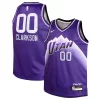 Jordan Clarkson Utah Jazz Nike Youth Swingman Replica Jersey City Premium Edition Purple Great for Fans