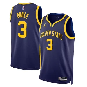 Jordan Poole Golden State Warriors Jordan Brand Unisex Swingman Jersey Statement Edition Eye - catching Navy Must - Have for Jerseys Lovers