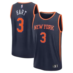 Josh Hart New York Knicks Chic Fast Break Replica Player Jersey Statement Edition Navy Must - Have for Jerseys Lovers
