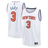 Josh Hart New York Knicks Fast Break Stylish Replica Player Jersey Association Edition White Must - Have for Jerseys Lovers