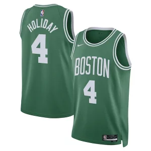 Jrue Chic Holiday Boston Celtics Nike Unisex Swingman Jersey Icon Edition Kelly Green Must - Have for Jerseys Lovers