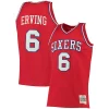 Julius Erving Philadelphia 76ers 1982/83 Big & Tall Stylish Hardwood Classics Swingman Jersey Red for Basketball Enthusiasts