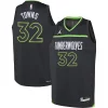 Karl Anthony Towns Minnesota Timberwolves Jordan Brand Youth Swingman Jersey Statement Edition Black Eye - catching Ideal for Collectors