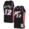 Karl Gorgeous Malone Utah Jazz 2001/02 Hardwood Classics Swingman Jersey Black Ideal for Collectors