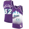 Karl Malone Utah Jazz 1996/97 Trendy Hardwood Classics Swingman Jersey Purple for Basketball Enthusiasts