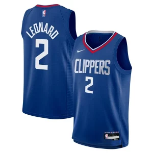 Kawhi Leonard Elegant LA Clippers Nike Youth Swingman Jersey Icon Edition Royal Must - Have for Jerseys Lovers